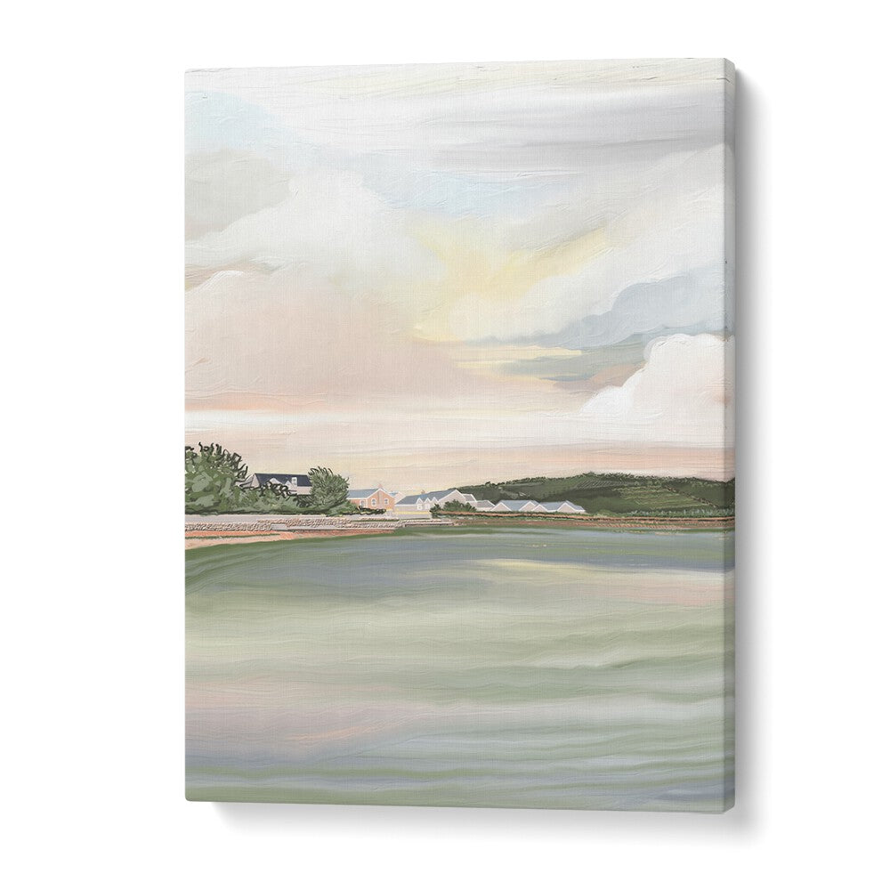 "Enhance your decor with SHE IS RISING, LANDSCAPE PAINTINGS, showcasing serene nature's beauty in artful prints."