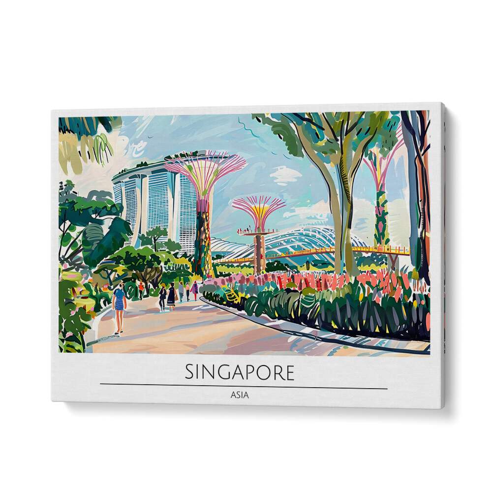 singapore city II travel posters in Gallery Wrap