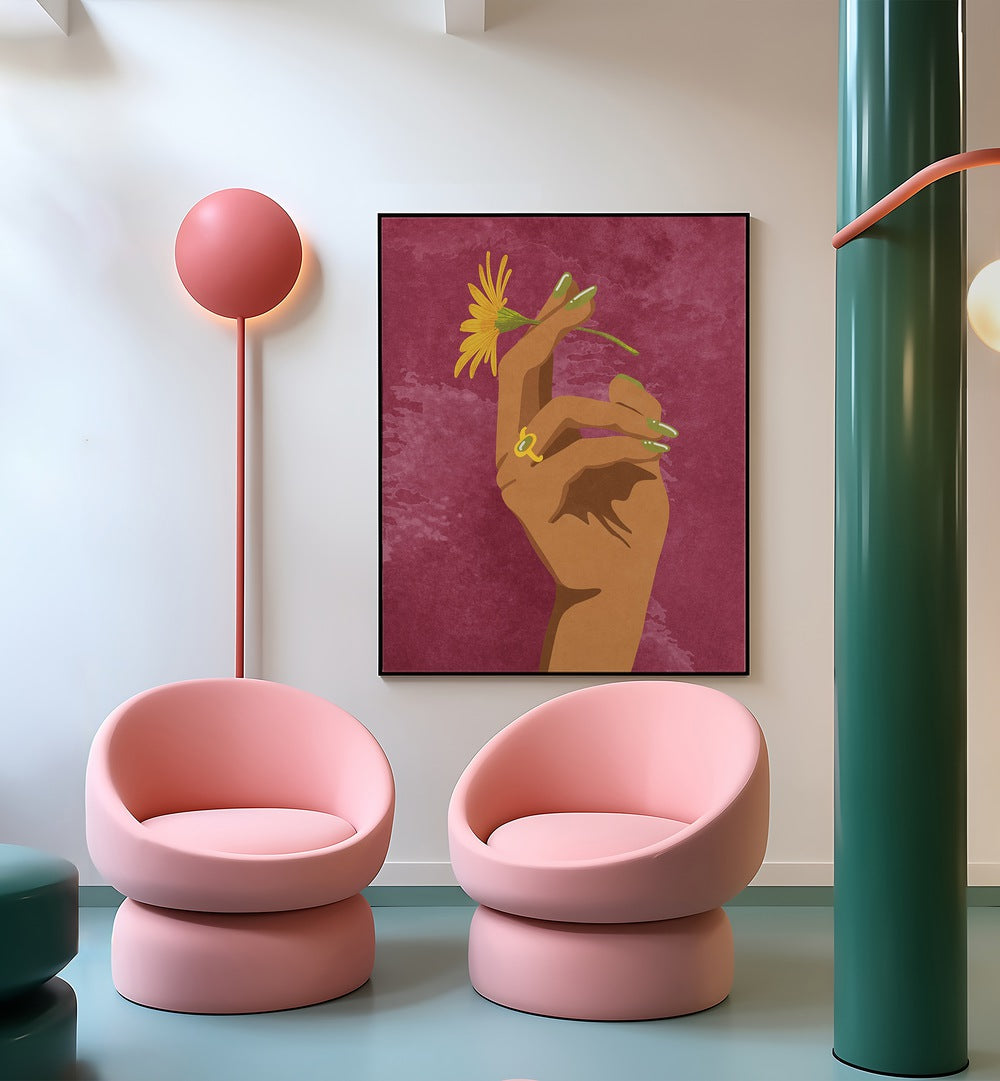 Stylish SMOKING FLOWER, FASHION POSTERS enhance your space with Raissa Oltmanns' exquisite artistry on premium canvas.