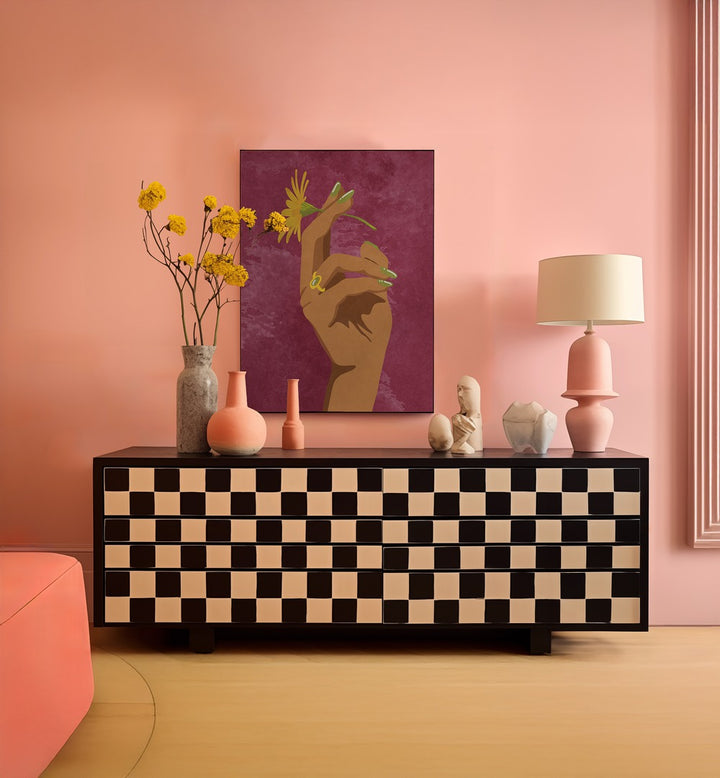 Stylish interior featuring SMOKING FLOWER, FASHION POSTERS by Raissa Oltmanns, perfect for elevating your space.