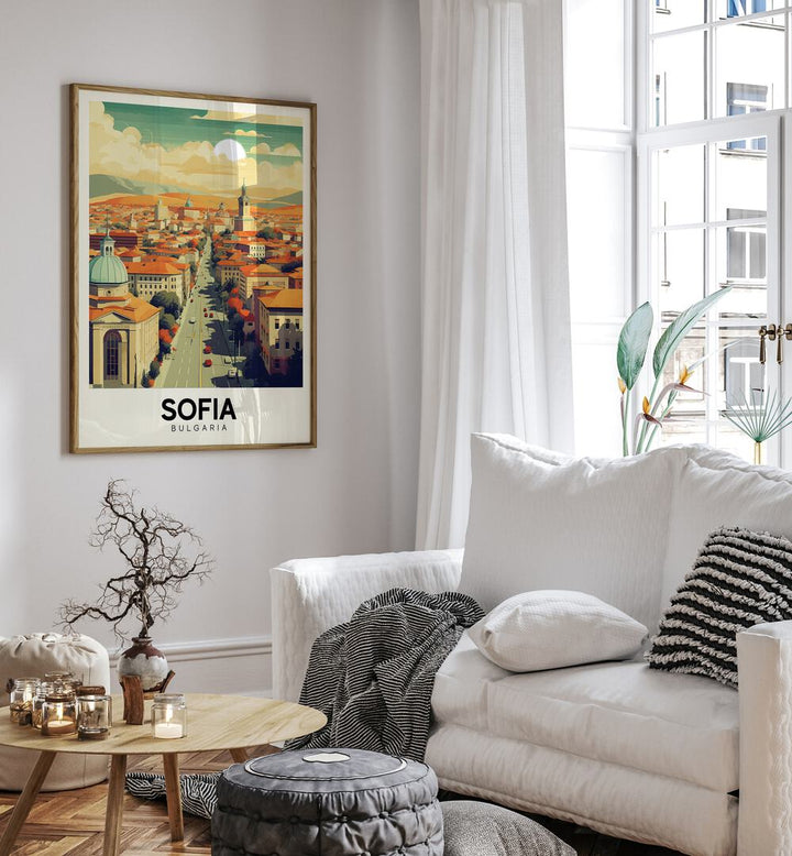 sofia-bulgaria I travel posters Artwork II placed on a Wall