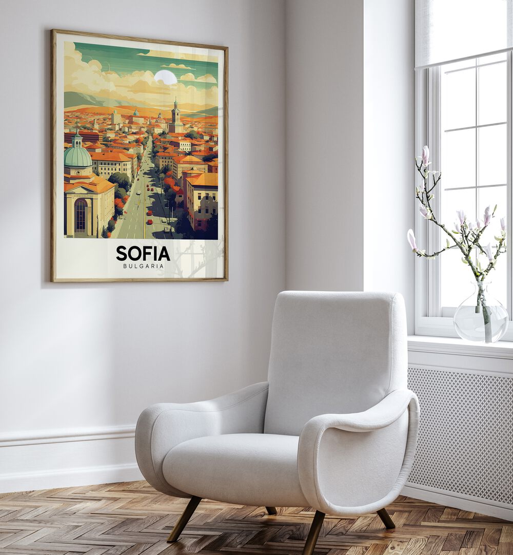 sofia-bulgaria I travel posters Artwork II placed on a Wall