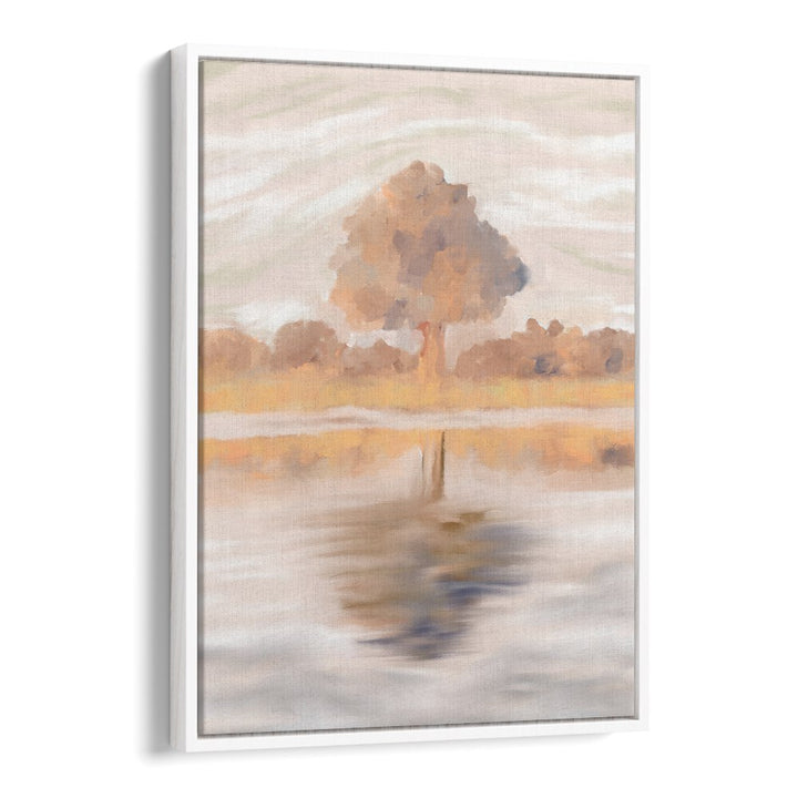 Sovereign Reflections, landscape paintings showcasing the serene beauty of the Jackalberry Tree in soft hues.