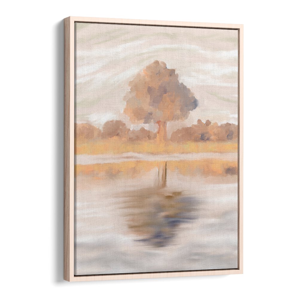 SOVEREIGN REFLECTIONS, LANDSCAPE PAINTINGS showcase the serene beauty of the Jackalberry Tree in a stunning artwork.