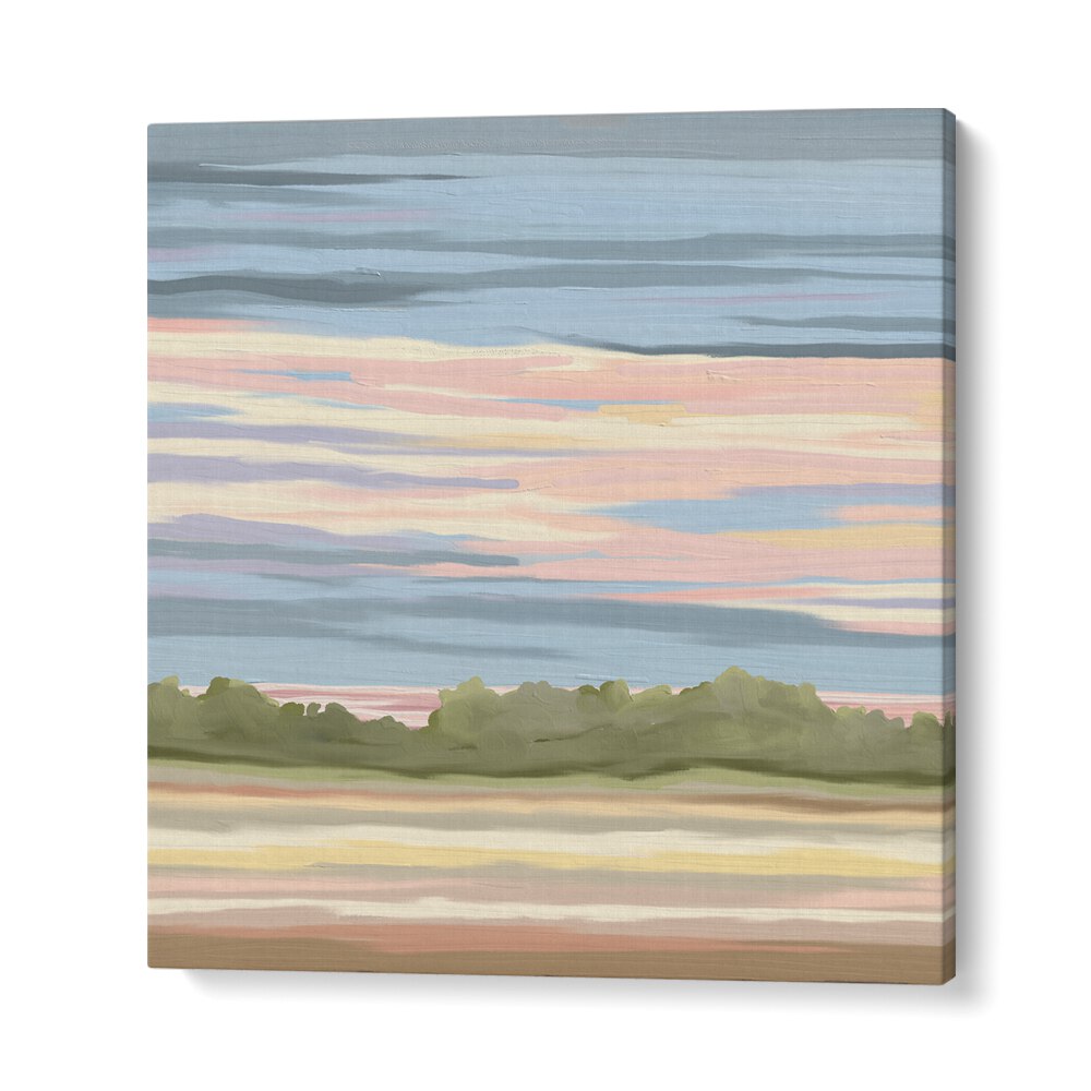 Vibrant STREAKING II landscape paintings showcase serene colors, perfect for transforming your space into a tranquil oasis.