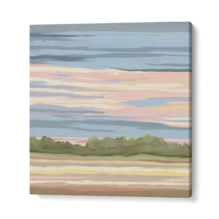 Vibrant STREAKING II landscape paintings showcase serene colors, perfect for transforming your space into a tranquil oasis.