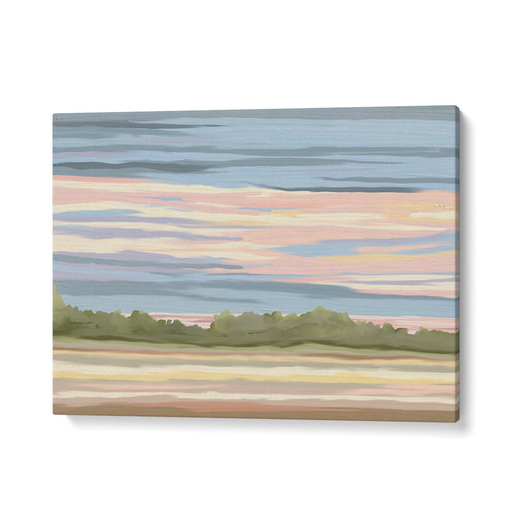 Stunning STREAKING, LANDSCAPE PAINTINGS showcasing serene skies and lush landscapes, perfect for transforming your space.