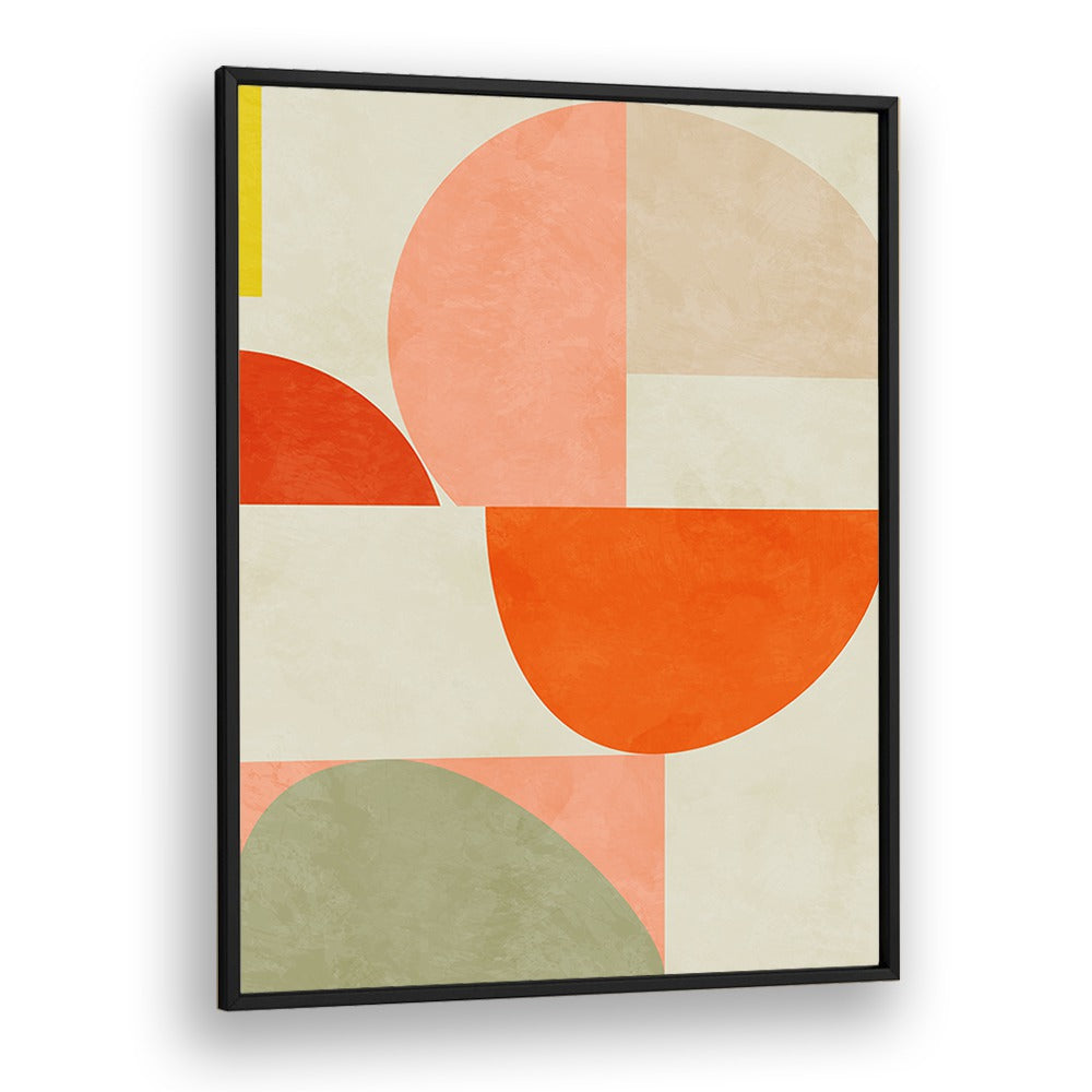 Transform your space with SUMMER CIRCLE II, ABSTRACT PAINTINGS by Ana Rut Bre, showcasing vibrant geometric shapes.