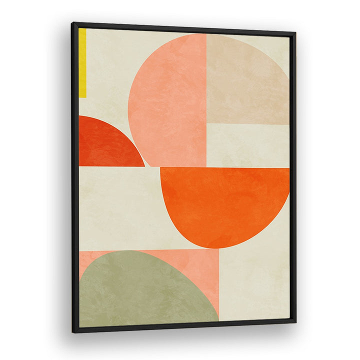 Transform your space with SUMMER CIRCLE II, ABSTRACT PAINTINGS by Ana Rut Bre, showcasing vibrant geometric shapes.
