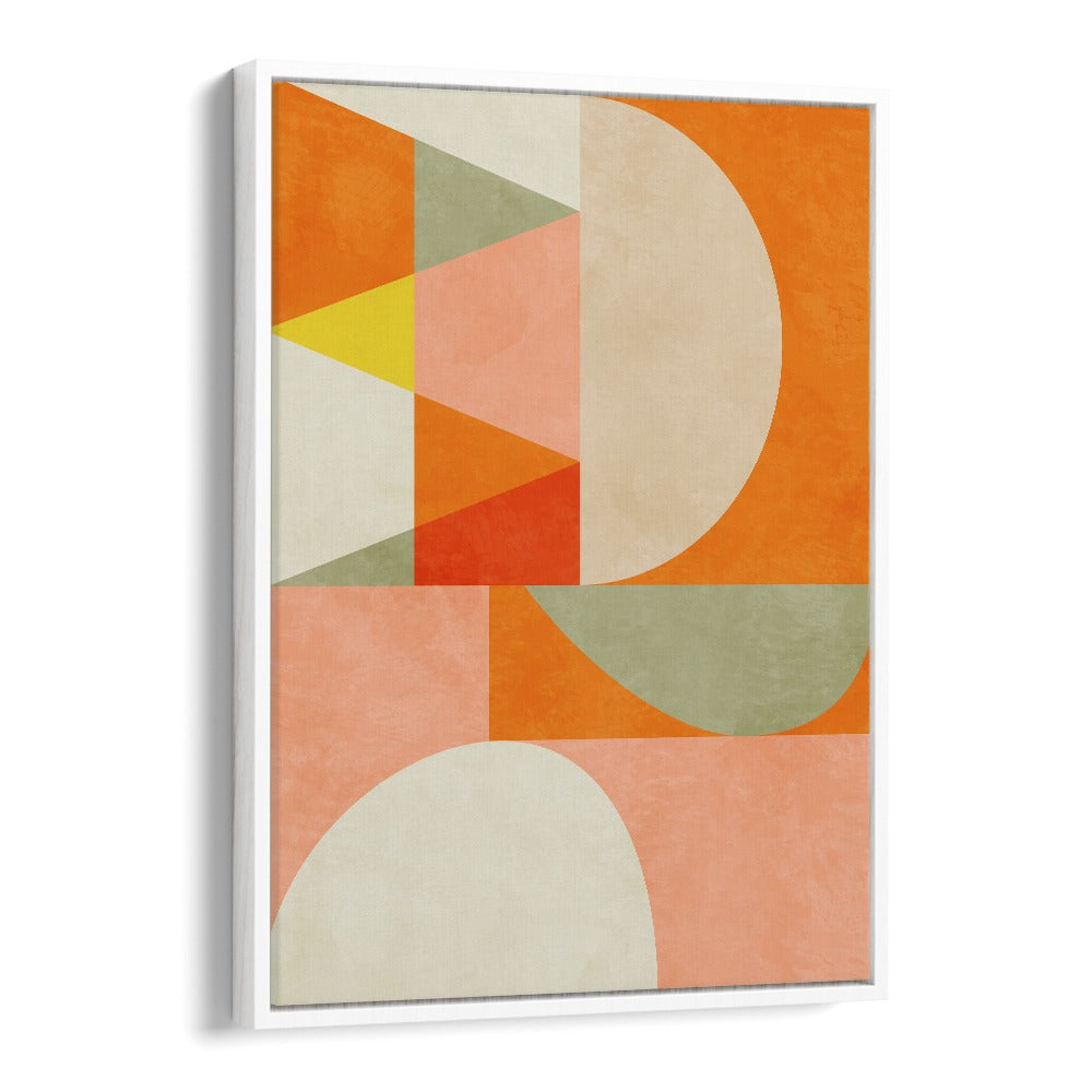 Vibrant geometric shapes in SUMMER CIRCLE IV, ABSTRACT PAINTINGS by Ana Rut Bre add a modern touch to any space.