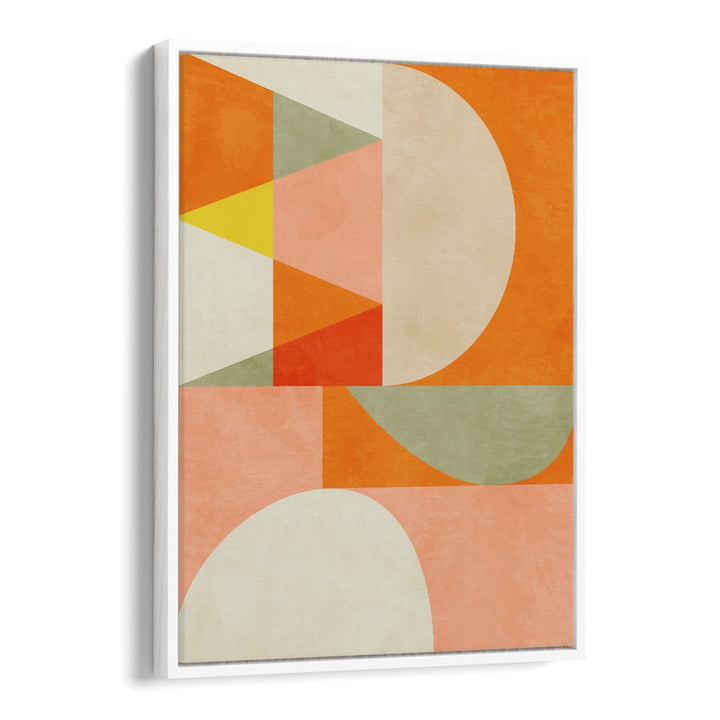 Vibrant geometric shapes in SUMMER CIRCLE IV, ABSTRACT PAINTINGS by Ana Rut Bre add a modern touch to any space.