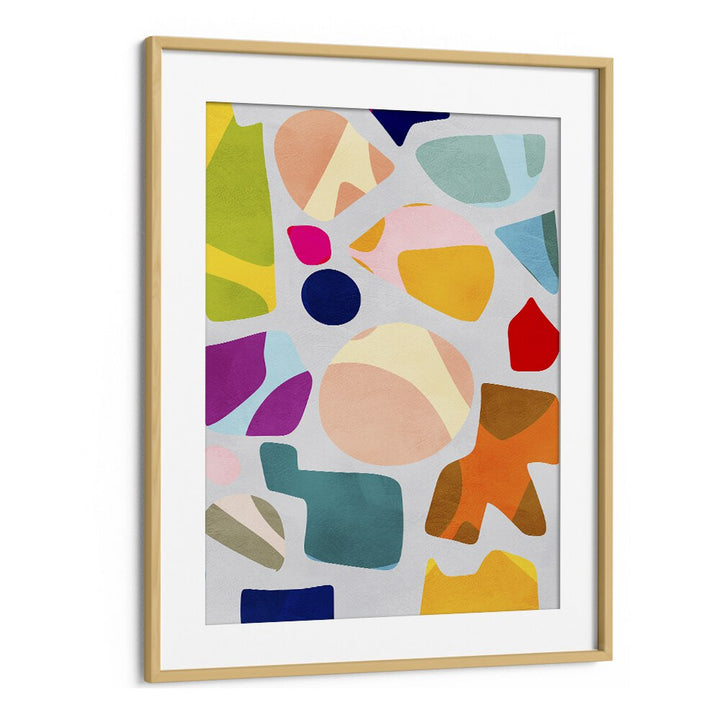 Bright and colorful SUMMER CUT OUTS, ABSTRACT PAINTINGS by Ana Rut Bre, perfect for enhancing your art collection.