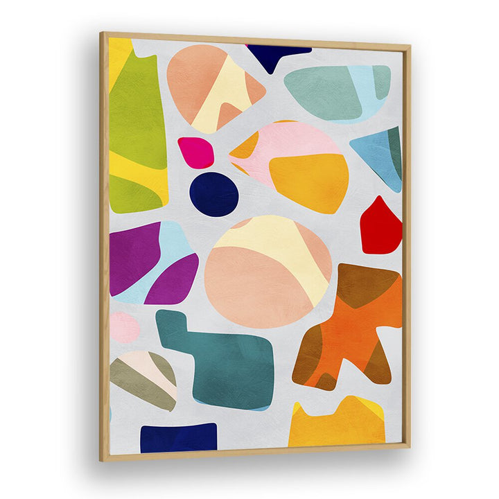 Colorful SUMMER CUT OUTS, ABSTRACT PAINTINGS by Ana Rut Bre, perfect for modern wall decor and vibrant spaces.