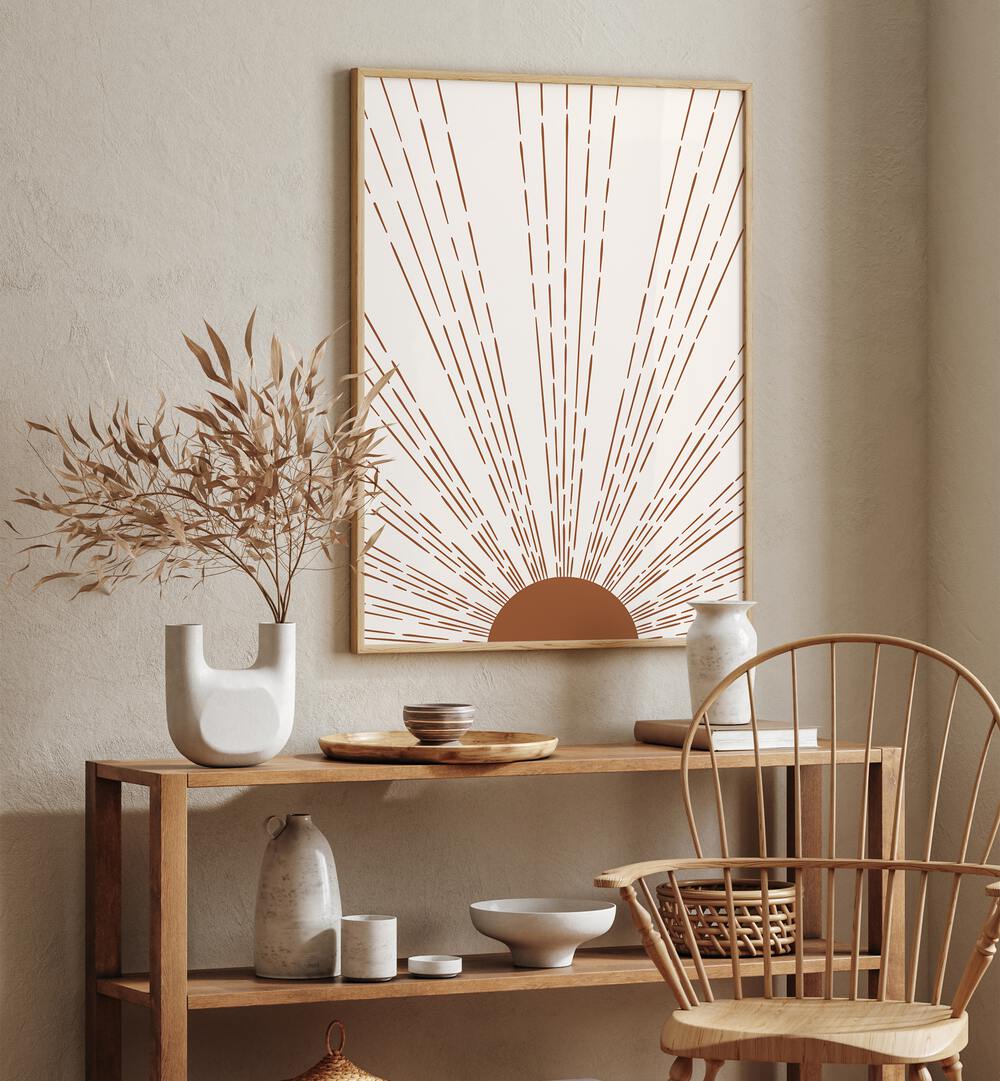 Elevate your decor with SUN I, BOHO ART PRINTS by Jay Stanley, showcasing serene natural beauty and tranquility.