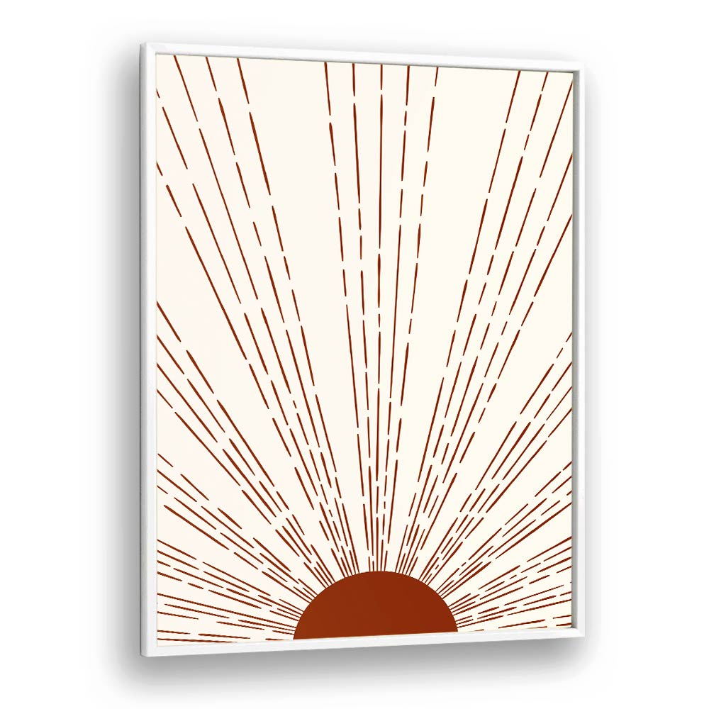 Elevate your decor with SUN I, BOHO ART PRINTS by Jay Stanley, showcasing tranquil sun rays in a stylish frame.