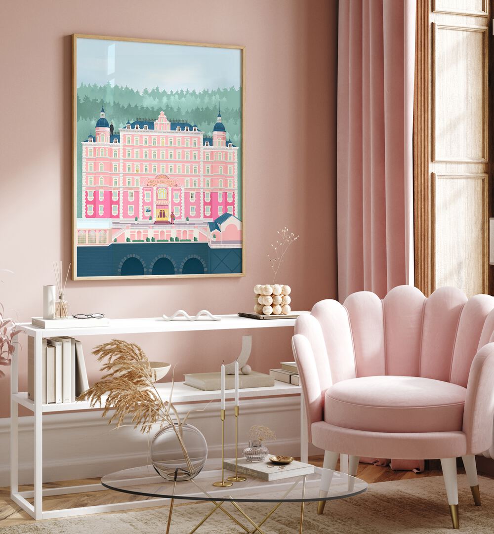 Elevate your decor with "The Grand Budapest Hotel, Travel Posters" by Petra Lidze, featuring stunning art for any space.