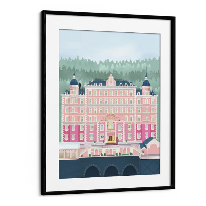 Elevate your decor with THE GRAND BUDAPEST HOTEL, TRAVEL POSTERS by Petra Lidze, framed art for any space.