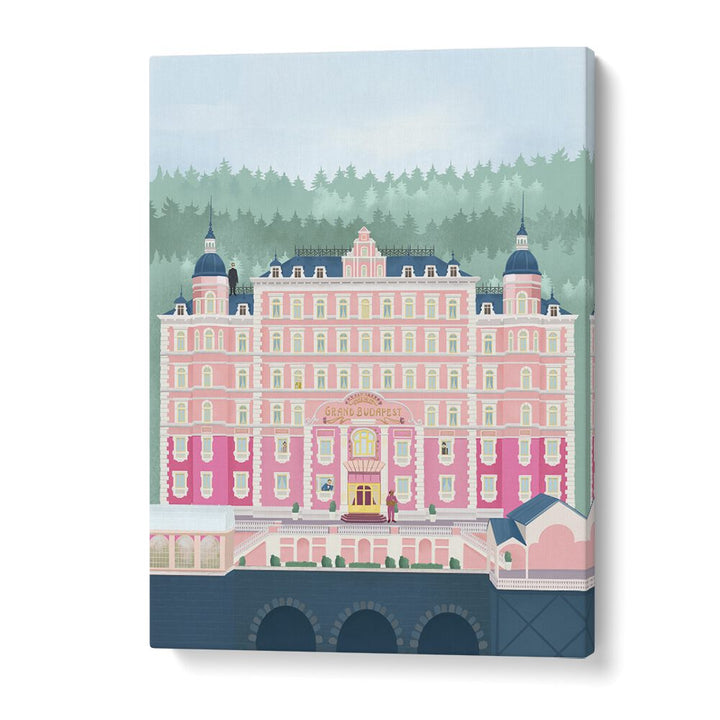 Elevate your decor with THE GRAND BUDAPEST HOTEL, TRAVEL POSTERS featuring stunning artwork by Petra Lidze.