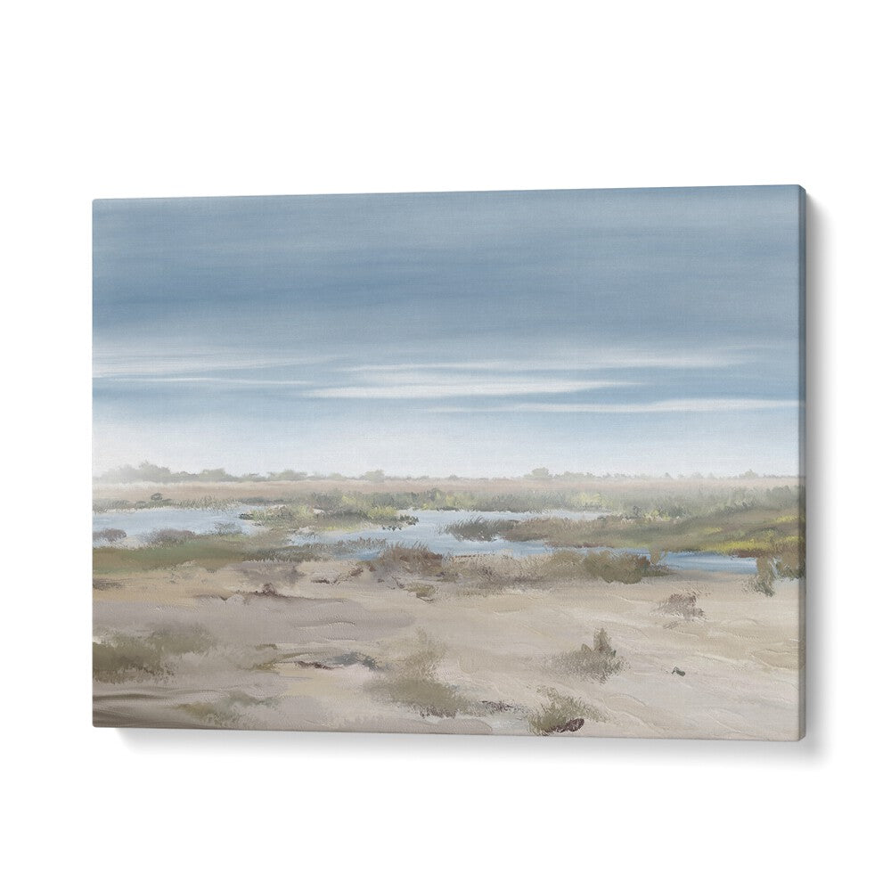 Serene view of nature in THE MISTY RISING, LANDSCAPE PAINTINGS, perfect for enhancing any room's beauty.