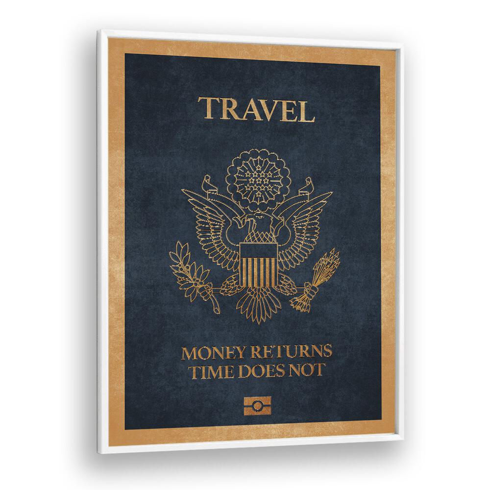 Elegant TRAVEL QUOTE, TRAVEL POSTERS by Emel Tunaboylu, inspiring wanderlust with a stunning framed design.