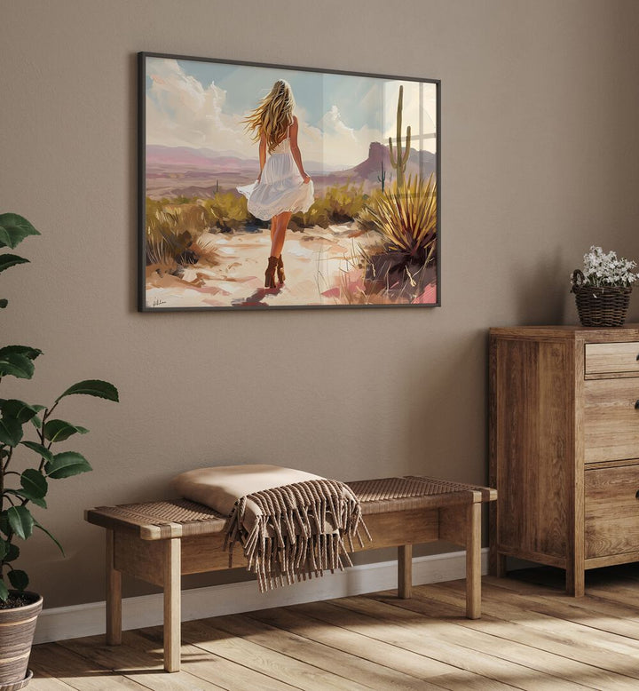 Captivating UNCHARTED PATHWAYS II, VIBRANT art print enhances your space with electric creativity and vivid color.