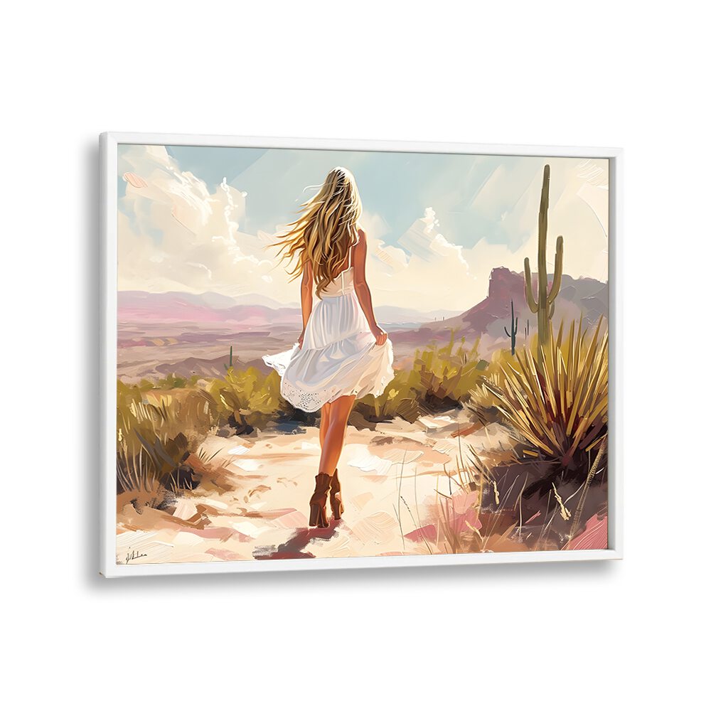 Explore UNCHARTED PATHWAYS II, VIBRANT art print showcasing a stunning desert scene in captivating colors.