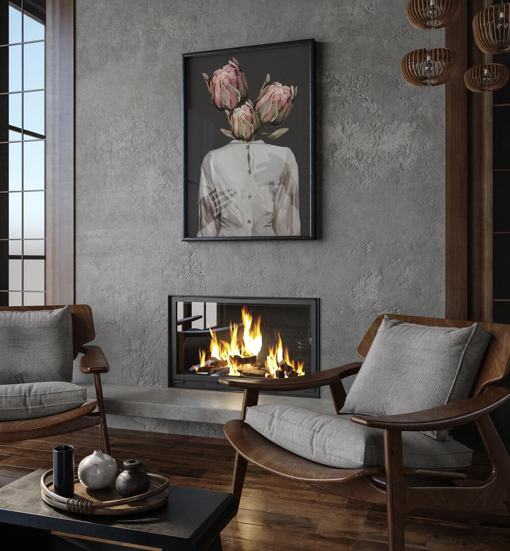 Transform your space with UNKNOWN LONGING DARK VERSION, SURREAL ART PRINTS by Gabriella Roberg, blending emotion and beauty.