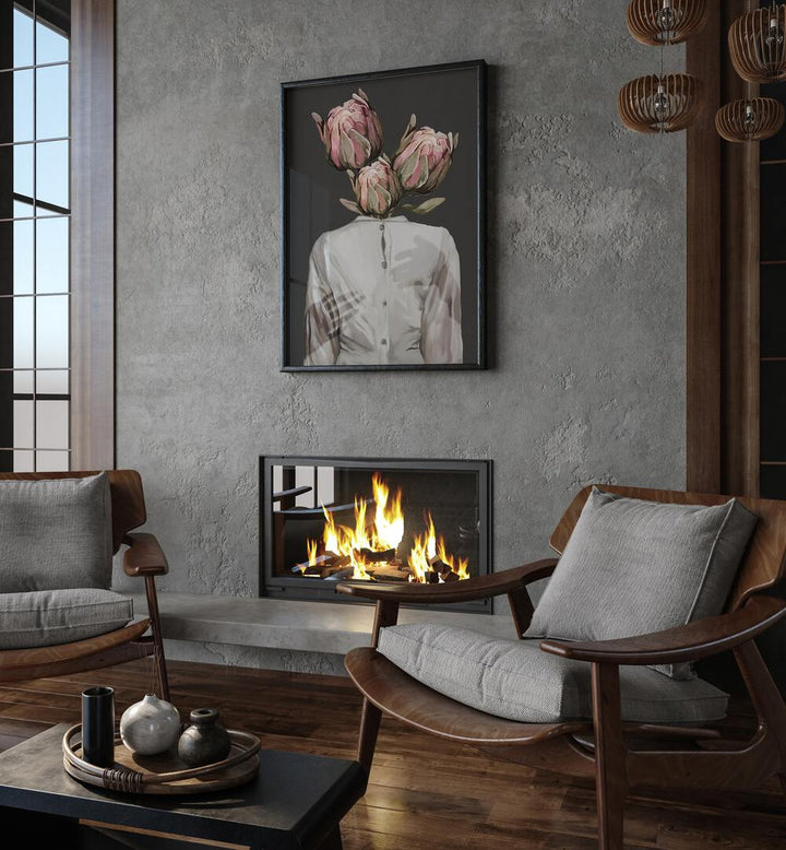 Transform your space with UNKNOWN LONGING DARK VERSION, SURREAL ART PRINTS by Gabriella Roberg, blending emotion and beauty.