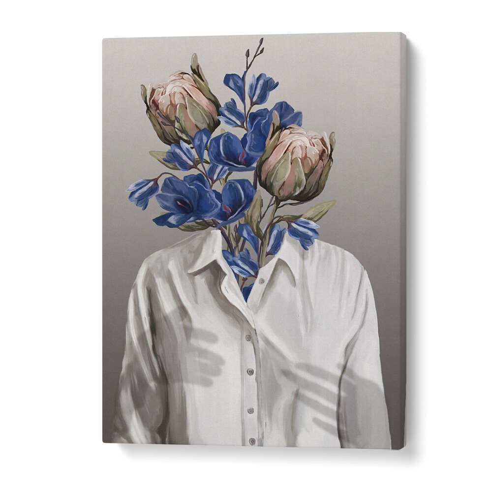 LONGING NO.II, PORTRAITS features a floral figure illustration by Gabriella Roberg, blending modern artistry and depth.