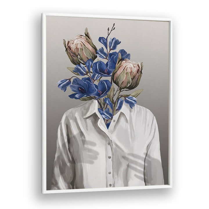 Stunning LONGING NO.II, PORTRAITS by Gabriella Roberg, blending floral art with modern emotional depth.