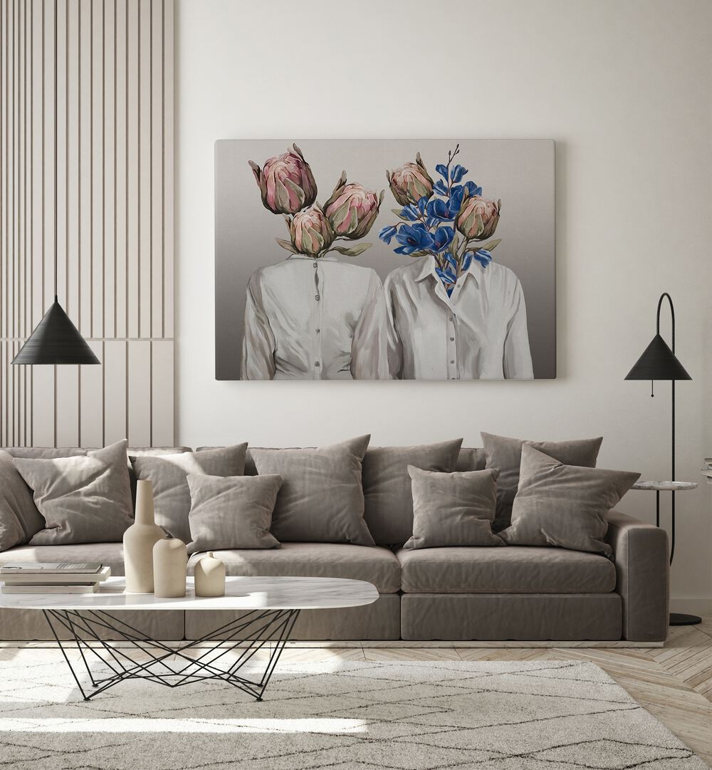 Captivating LONGING NO.III, PORTRAITS by Gabriella Roberg, showcasing unique floral and figurative illustrations.