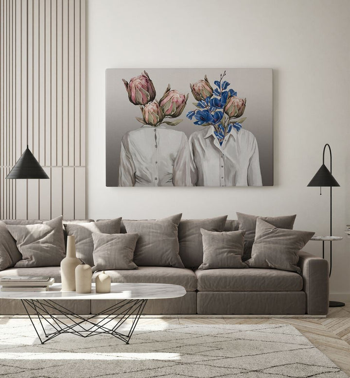 Captivating LONGING NO.III, PORTRAITS by Gabriella Roberg, showcasing unique floral and figurative illustrations.