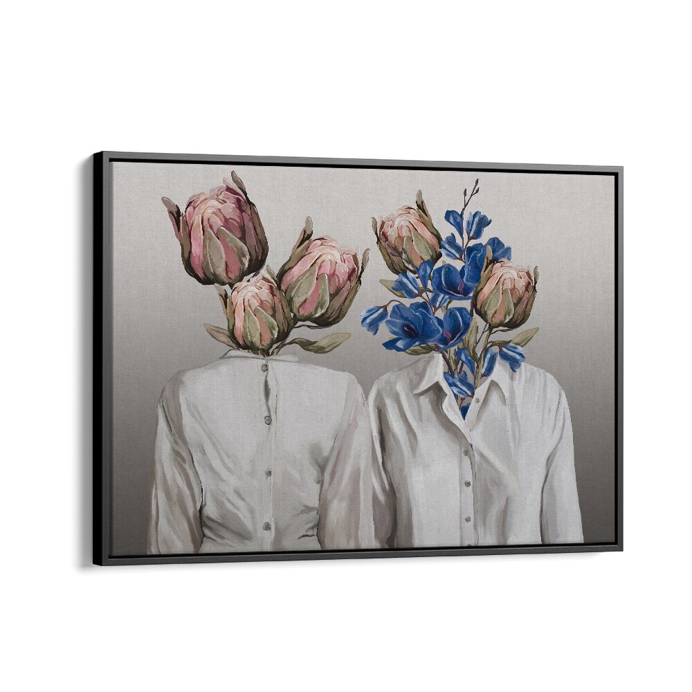 Explore LONGING NO.III, PORTRAITS by Gabriella Roberg, featuring striking floral figures in a black floater frame.