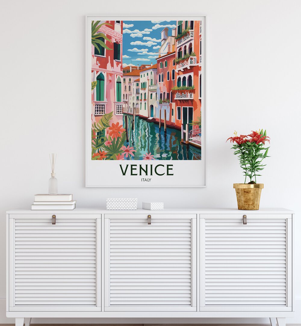 venice dreams travel posters Artwork II placed on a Wall