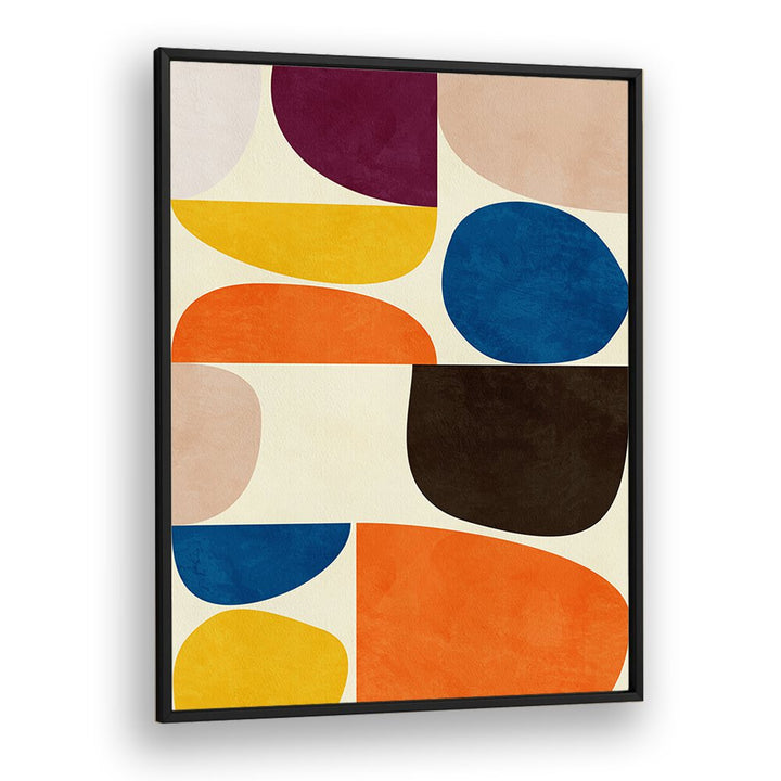 Vivid Bauhaus, abstract paintings by Ana Rut Bre showcase vibrant colors and modern design, perfect for any space.