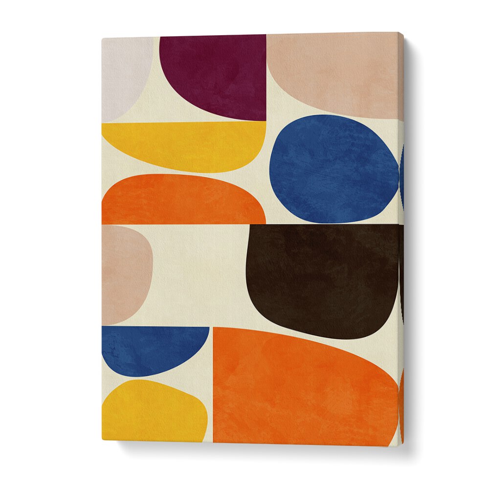VIVID BAUHAUS, ABSTRACT PAINTINGS by Ana Rut Bre feature bold colors and shapes, perfect for modern decor.