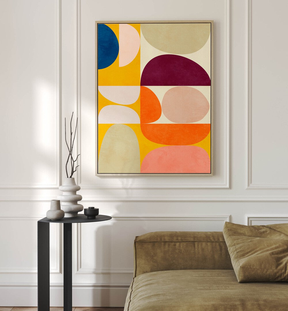VIVID BAUHAUS II, ABSTRACT PAINTINGS by Ana Rut Bre brings vibrant color and modern design to your living space.