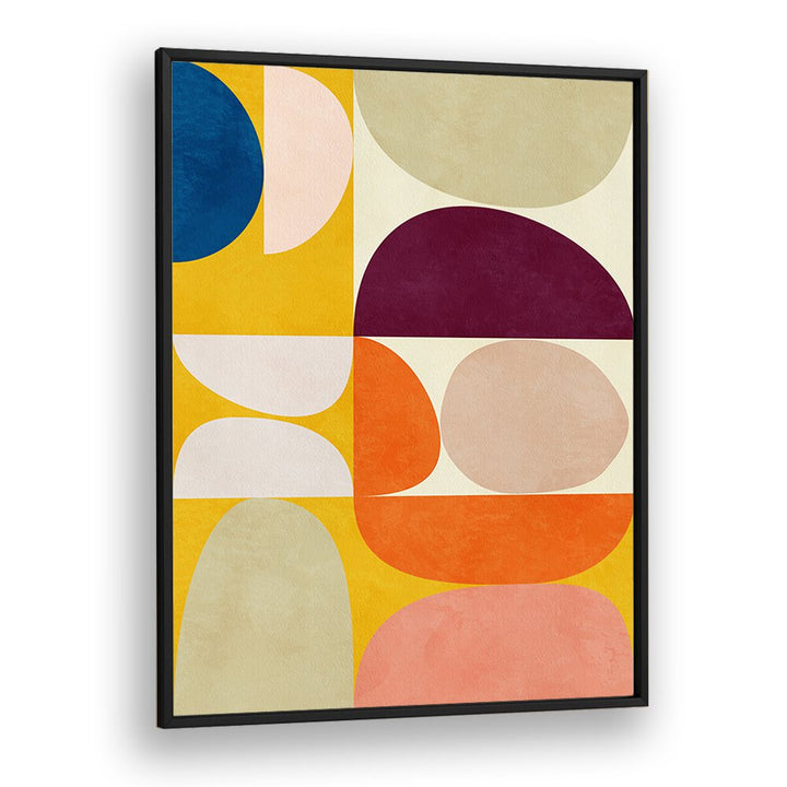 Bright and colorful VIVID BAUHAUS II, ABSTRACT PAINTINGS by Ana Rut Bre, perfect for enhancing any living space.