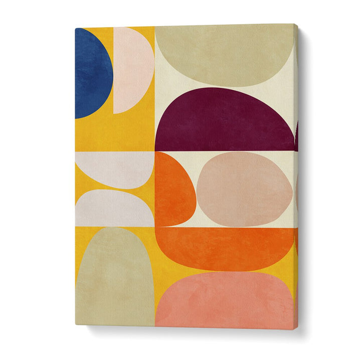 VIVID BAUHAUS II, ABSTRACT PAINTINGS by Ana Rut Bre adds vibrant color and style to any living space.