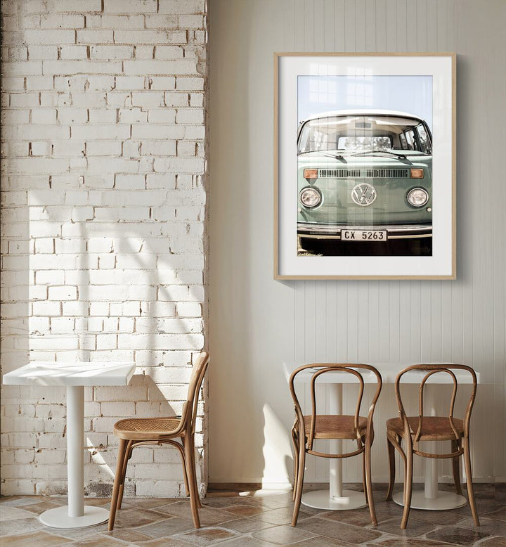 Vintage VW Kombi wall art brings classic automotive charm to your space. Perfect VW KOMBI, CAR POSTERS for enthusiasts.