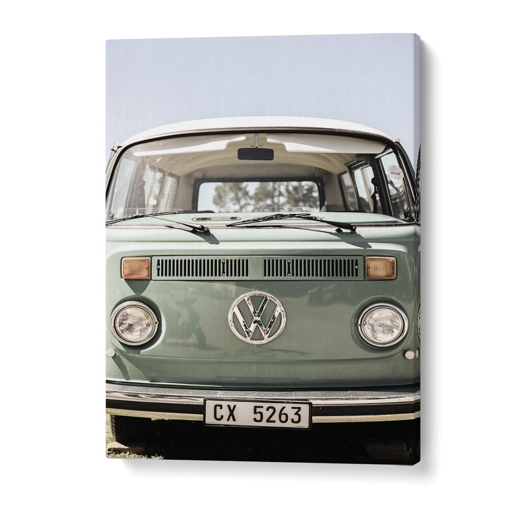 Classic VW KOMBI, CAR POSTERS showcase the iconic van's vintage charm in stunning wall art. Perfect for enthusiasts!