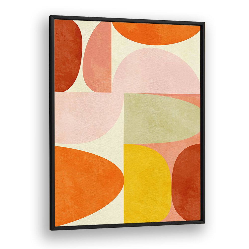 Warm Pastel Geometry II, abstract paintings in modern design, enhancing your space with vibrant colors by Ana Rut Bre.