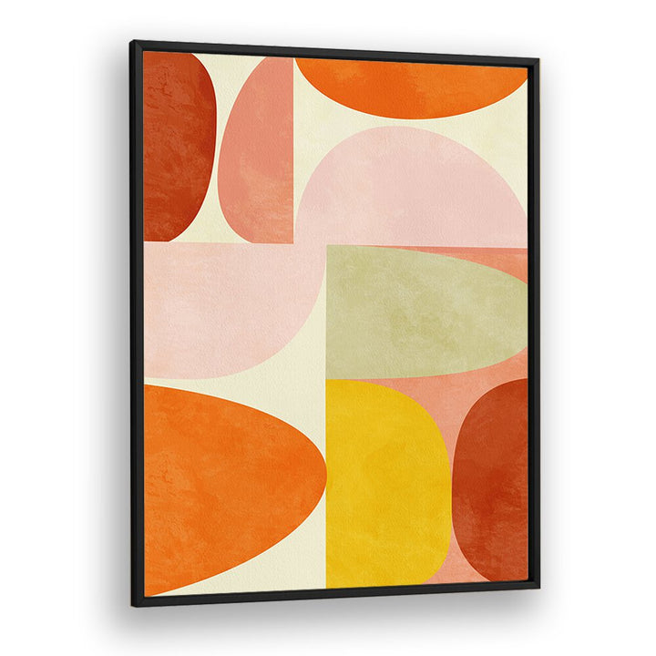 Warm Pastel Geometry II, abstract paintings in modern design, enhancing your space with vibrant colors by Ana Rut Bre.