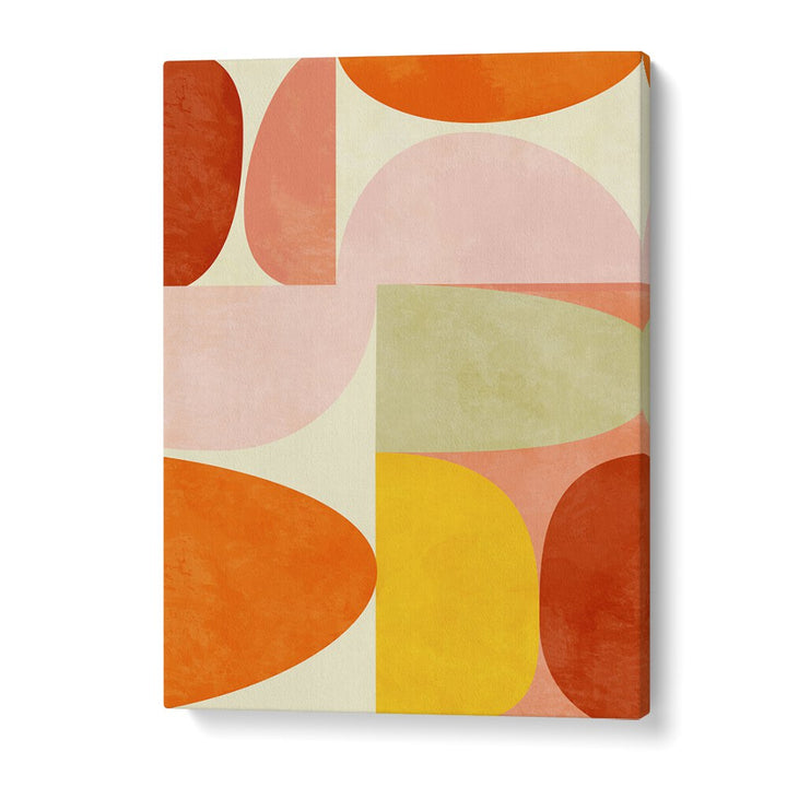 Warm Pastel Geometry II, abstract paintings by Ana Rut Bre, featuring vibrant shapes to enhance your modern space.