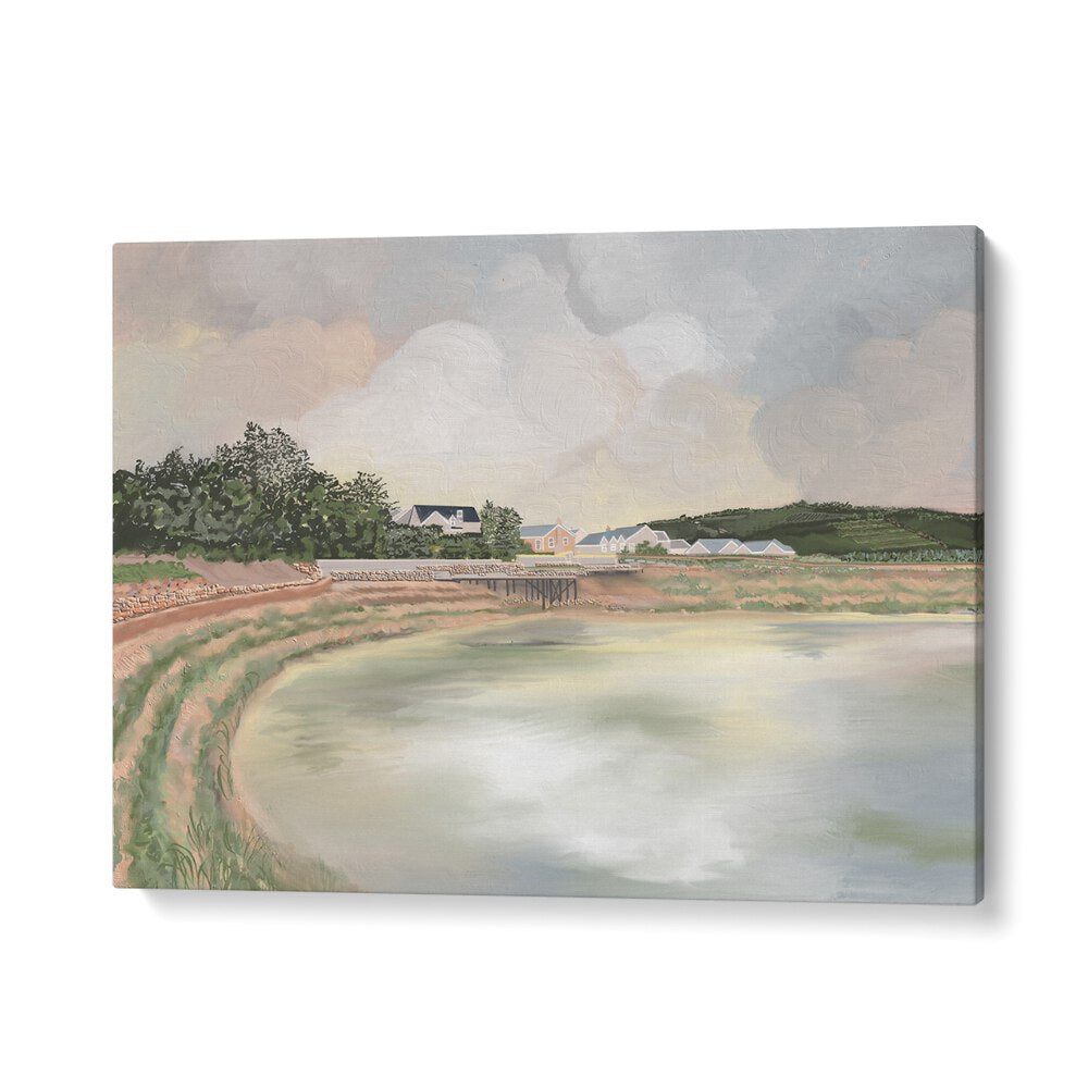 Stunning WATCH HER RISE landscape paintings capture serene nature, perfect for transforming your space with beauty.