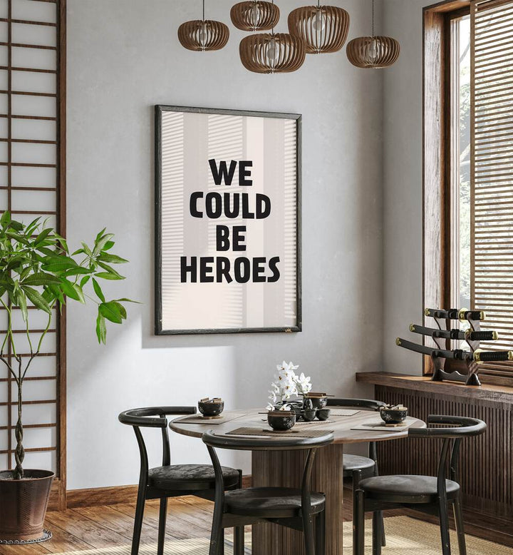 we could be heroes by frankie kerr-dineen geometric paintings Artwork III placed on a wall