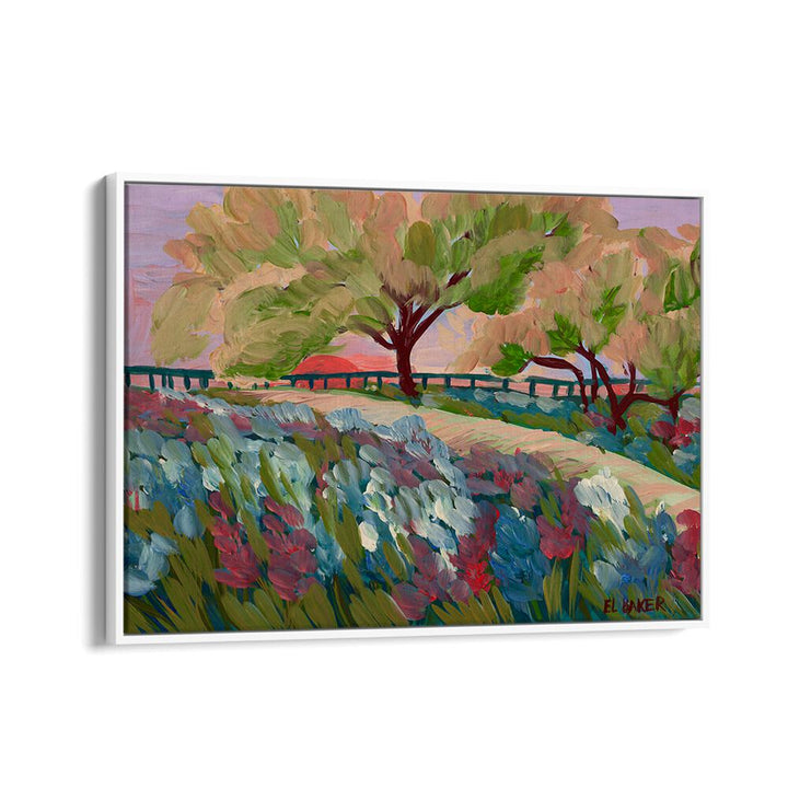 Vibrant HILL COUNTRY SUNRISE, LANDSCAPE PAINTINGS capturing serene rolling hills and lush colors for a calming space.