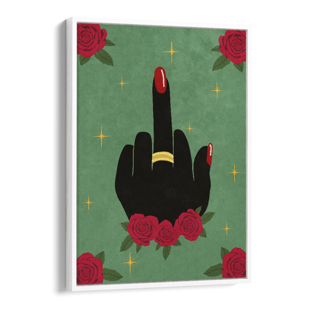 Bold "Middle Finger" artwork by Raissa Oltmanns, perfect for modern decor. Shop MIDDLE FINGER, FASHION POSTERS now!
