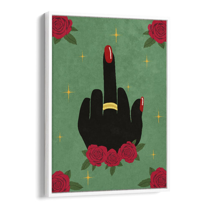 Bold "Middle Finger" artwork by Raissa Oltmanns, perfect for modern decor. Shop MIDDLE FINGER, FASHION POSTERS now!