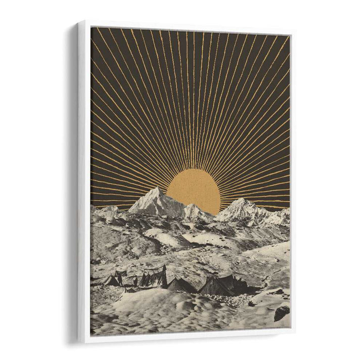 Breathtaking MOUNTAINSCAPE, LANDSCAPE PAINTINGS by Florent Bodart, featuring stunning mountains and radiant sun.